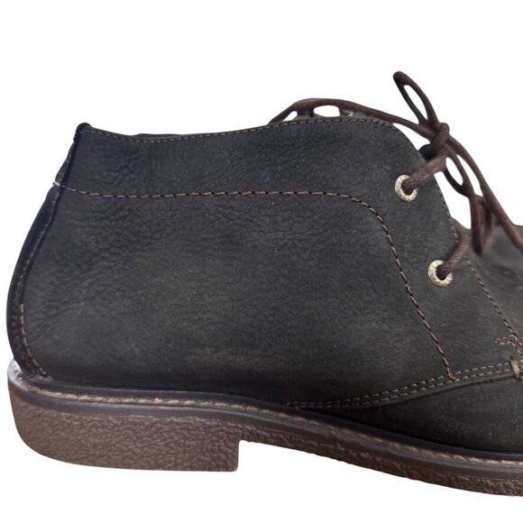 Lucky Brand Dark Brown Leather Suede Lace Up Chukka Ankle Boots Mens sz 12 M main image 4